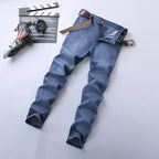 Jean en denim classique coupe droite pour Homme