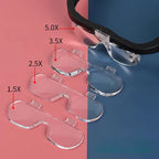 Lunettes Loupe 4 EN 1 avec Lumière LED Rechargeable USB - 1.5X 2.5X 3.5X 5.0X