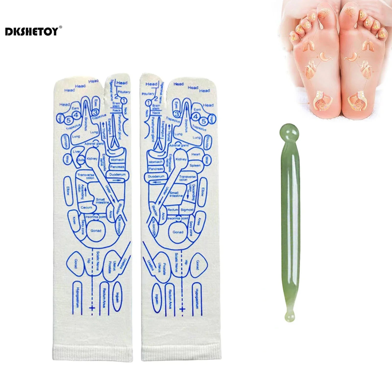 Chaussettes de Réflexologie Plantaire - Accessoires OFFERTS