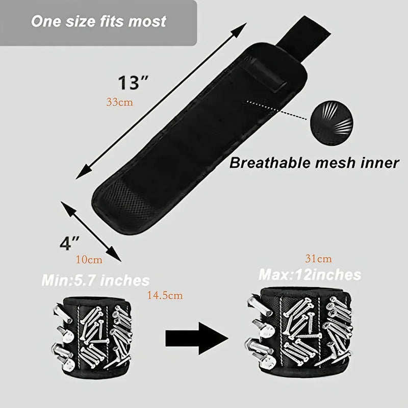 Bracelet Magnétique Porte-VIS Aimanté – Réglable