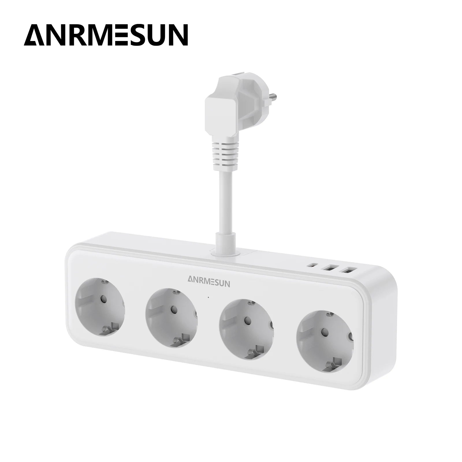 Multiprise 3840W Charge Rapide - 4 Prises/ 2 Ports USB A/ 1 Type C