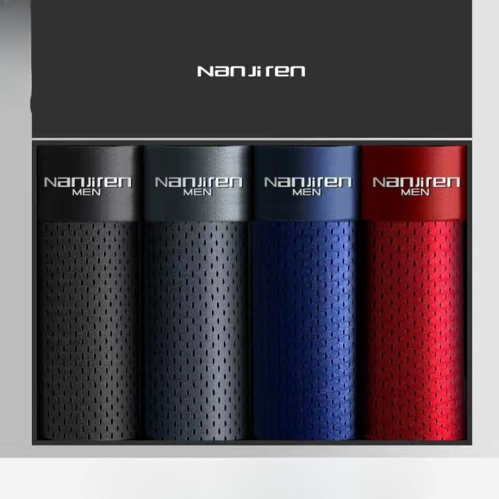 Lot de 4 Boxers en maille de Soie glacée