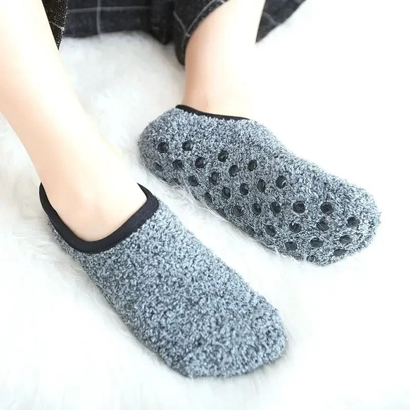 Chaussettes en Polaire Ultra Douce Antidérapantes - Lot de 3