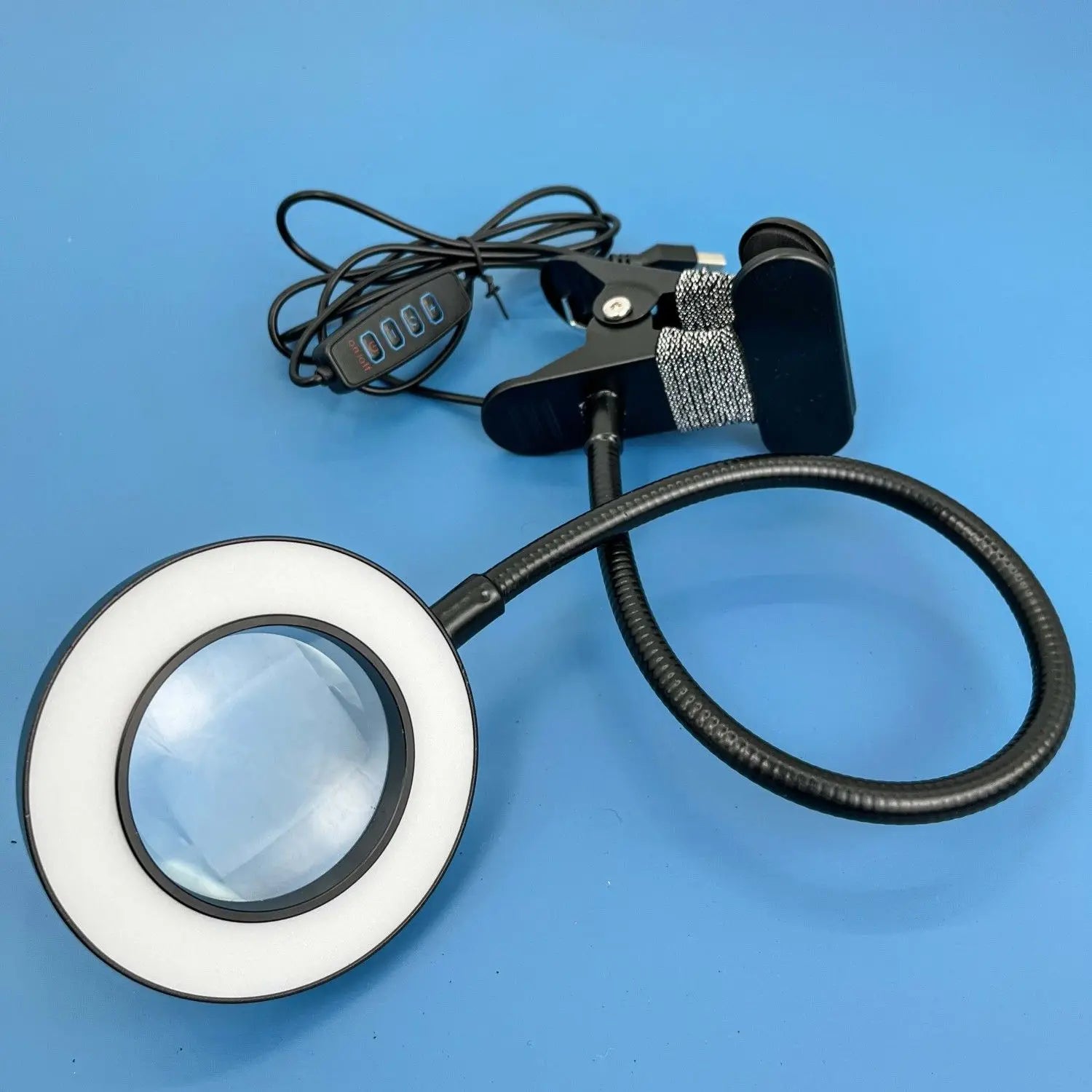 Loupe à Clip LED Grossissante 10X – Bras Flexible