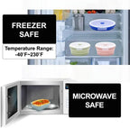 Lot de 4 Boîte de Conservation Pliables & Micro-Ondables en Silicone