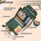 Portefeuille RFID en Cuir PU Grande Capacité