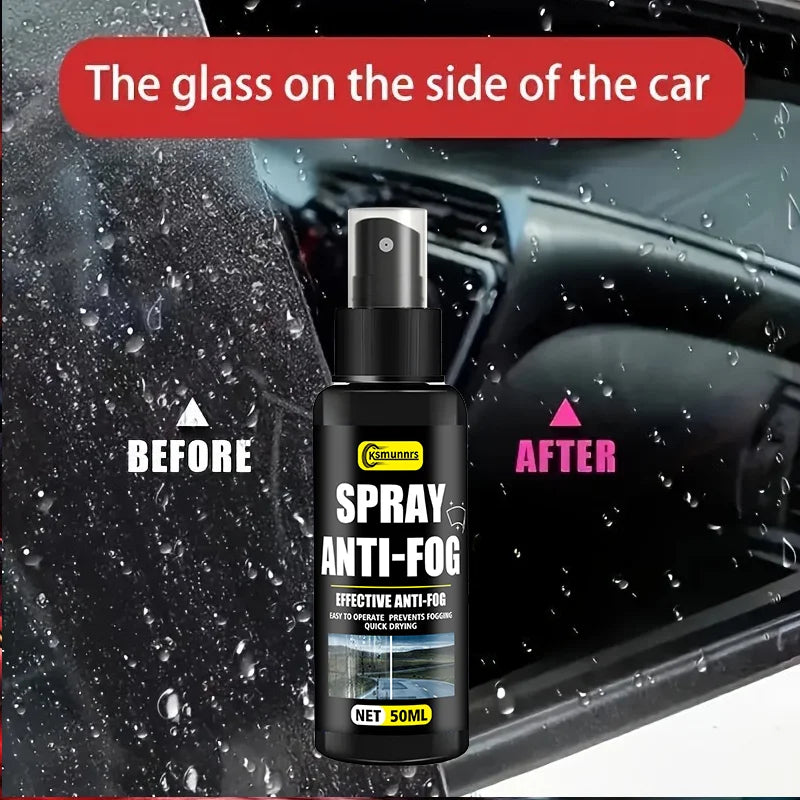 Spray Anti-Buée pour Pare-brise, Rétro & Visière – 1 ACHETÉ = 1 OFFERT + Microfibre OFFERTE