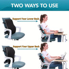 Coussin Lombaire Ergonomique Mousse à Mémoire de Forme — Soutien Dorsal
