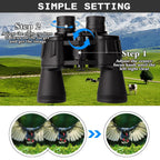 Jumelles 20x50 avec adaptateur smartphone — prisme BAK4, lentilles FMC