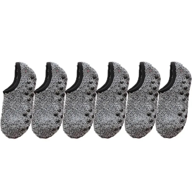 Chaussettes en Polaire Ultra Douce Antidérapantes - Lot de 3