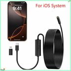 Caméra Endoscopique d’Inspection HD 960P pour iOS – Câble Souple de 1 à 10M – Inspection de Canalisations & Tuyaux