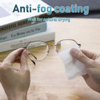 100 Lingettes Nettoyantes Anti-Buée pour Lunettes
