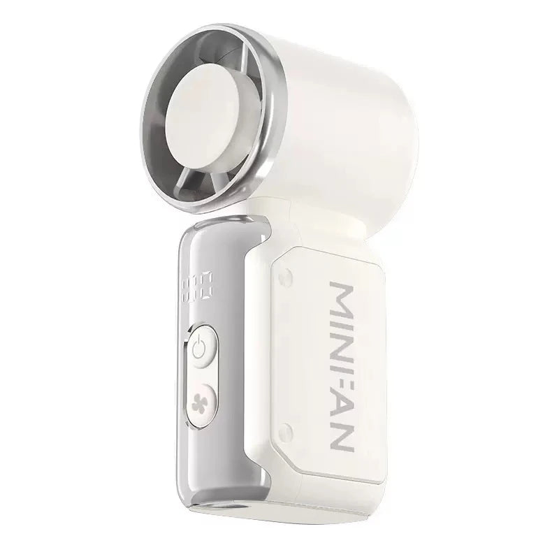 Mini Ventilateur de Poche Sans Pales 4 Vitesses – Silencieux, Léger et Rechargeable pour Voyage et Bureau