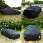 Housse de Voiture Universelle Imperméable SUV/Berline Protection UV, Pluie & Neige – Fermeture Zippée et Repères Réfléchissants