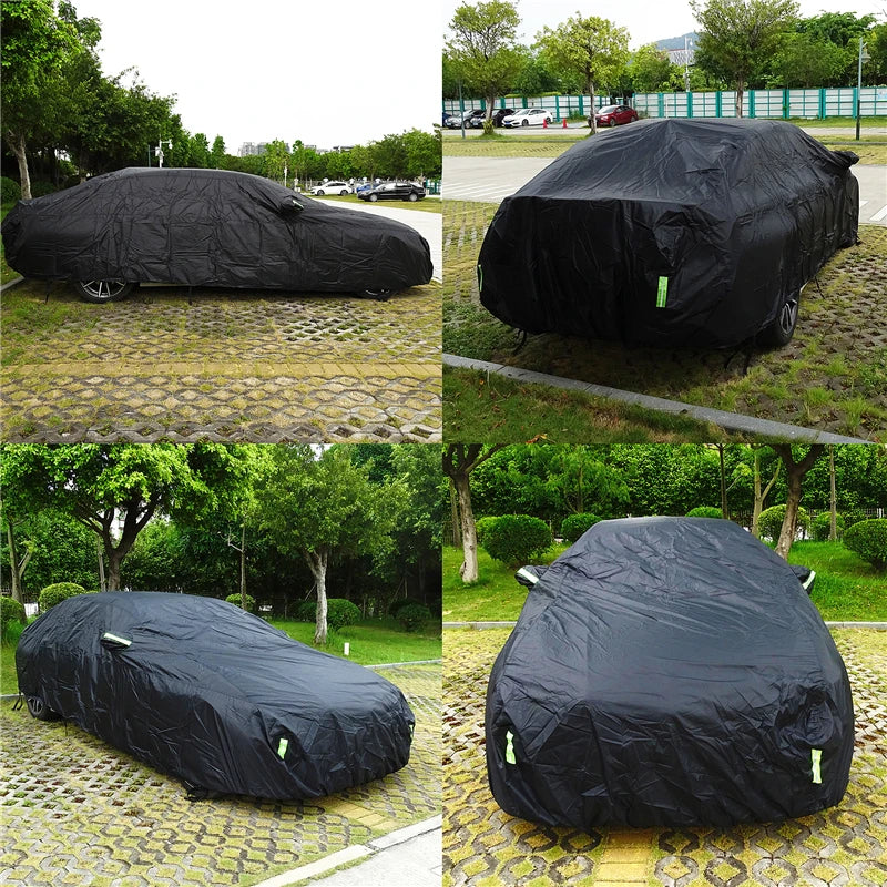 Housse de Voiture Universelle Imperméable SUV/Berline Protection UV, Pluie & Neige – Fermeture Zippée et Repères Réfléchissants