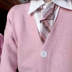 Cardigan en Tricot à Col V - Décontracté & Confortable pour l’Automne