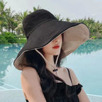 Chapeau Soleil Large Bord Femme UPF 50+ Réversible