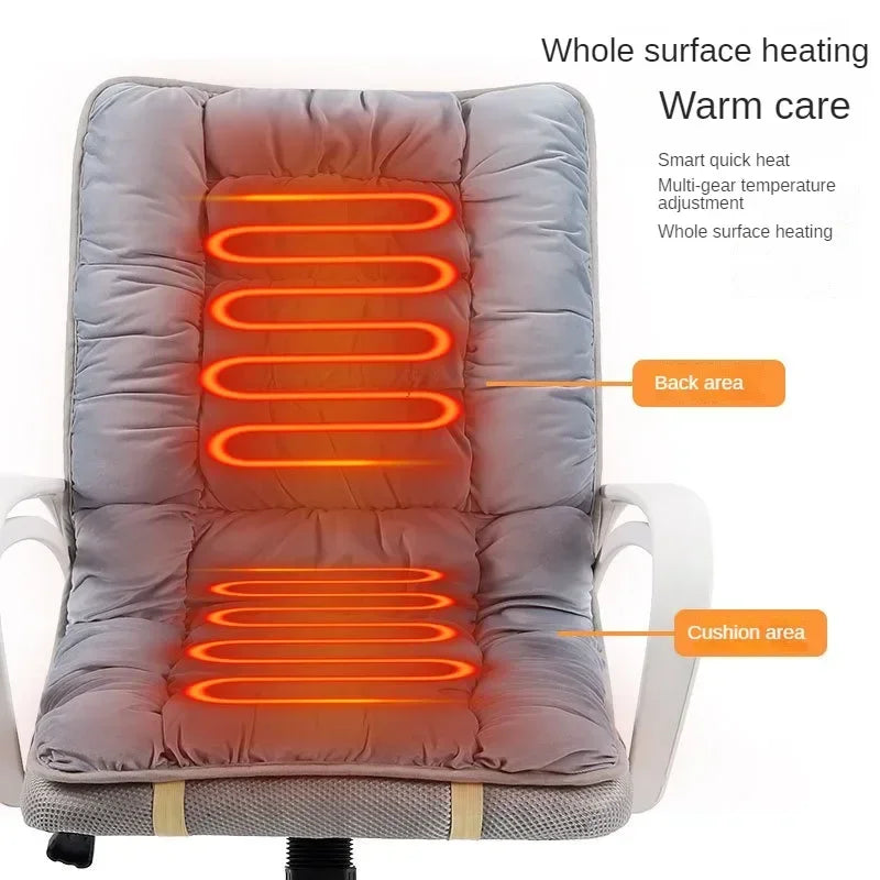 Coussin Chauffant Ergonomique – Chaise de Bureau 220V