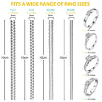 8PCS Réducteur en Silicone de taille de bague