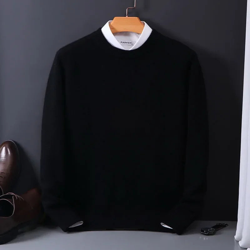 Pull col rond doux et intemporel pour Homme