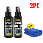 Spray Anti-Buée pour Pare-brise, Rétro & Visière – 1 ACHETÉ = 1 OFFERT + Microfibre OFFERTE