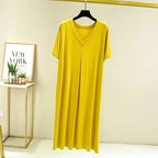 Robe de Nuit en Modal Fluide & Légère à Col V
