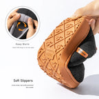 Pantoufles Chaudes Mixte à Mémoire de Forme – Semelle TPR Souple et Confortable pour l’Hiver