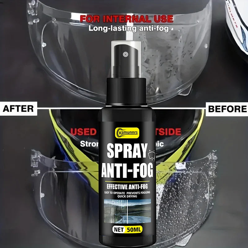 Spray Anti-Buée pour Pare-brise, Rétro & Visière – 1 ACHETÉ = 1 OFFERT + Microfibre OFFERTE