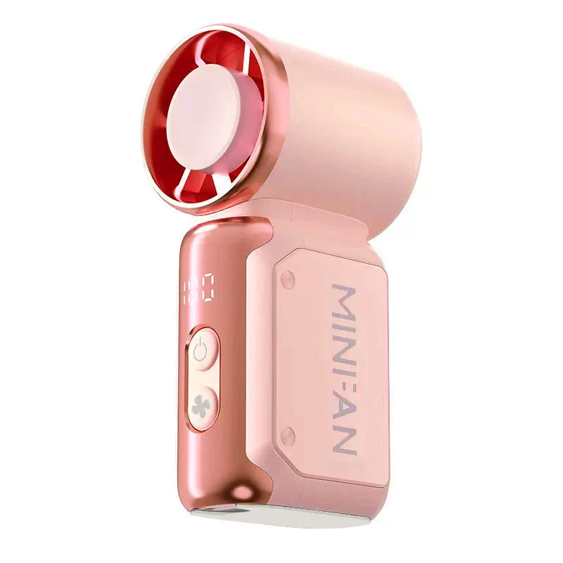 Mini Ventilateur de Poche Sans Pales 4 Vitesses – Silencieux, Léger et Rechargeable pour Voyage et Bureau