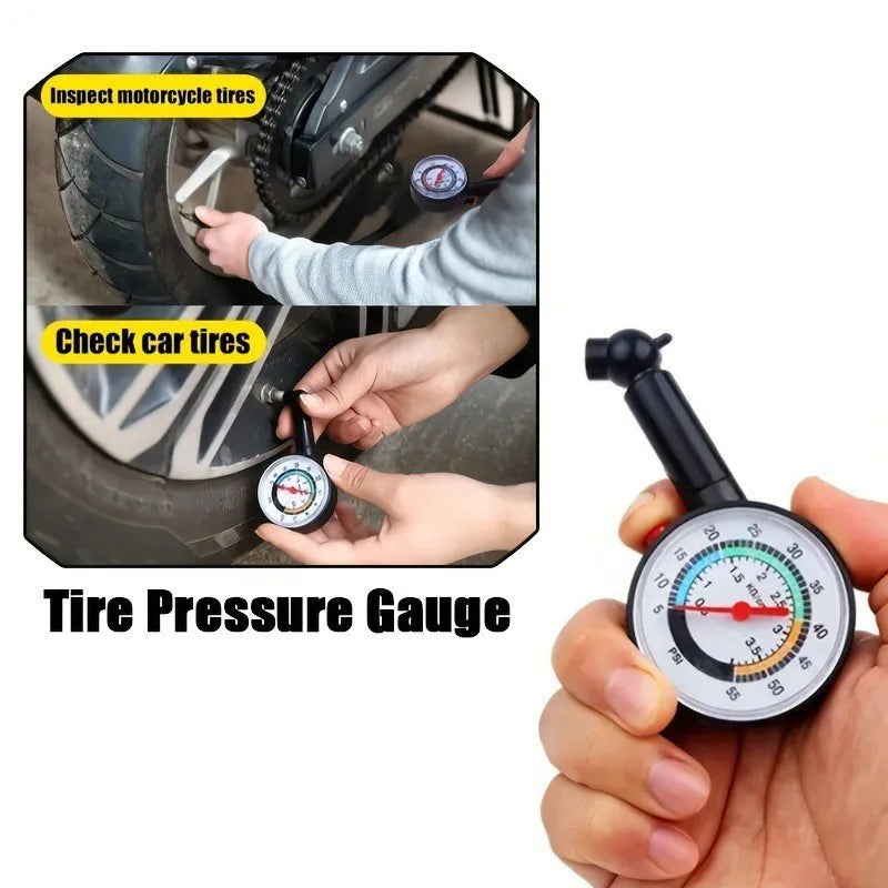 Manomètre Portable pour Pression des Pneus – Voiture & Moto