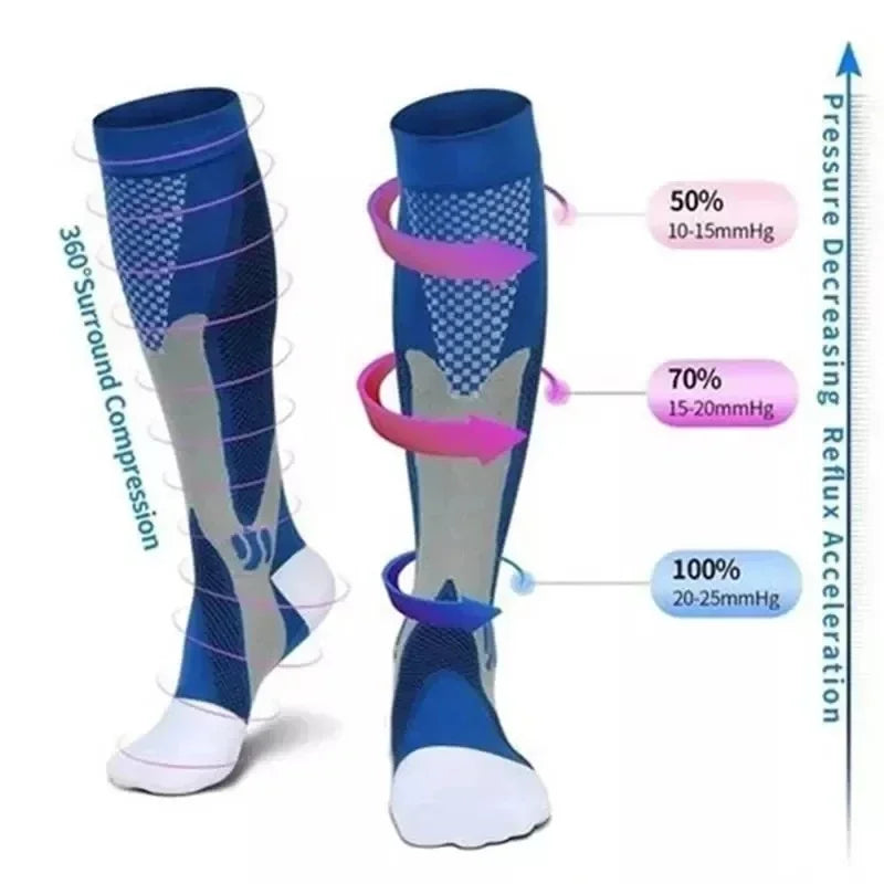 5 Paires de Chaussettes de Compression Anti Varices