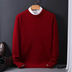 Soft and timeless crew neck jumper for men