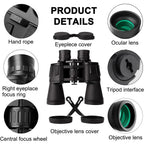 Jumelles 20x50 avec adaptateur smartphone — prisme BAK4, lentilles FMC
