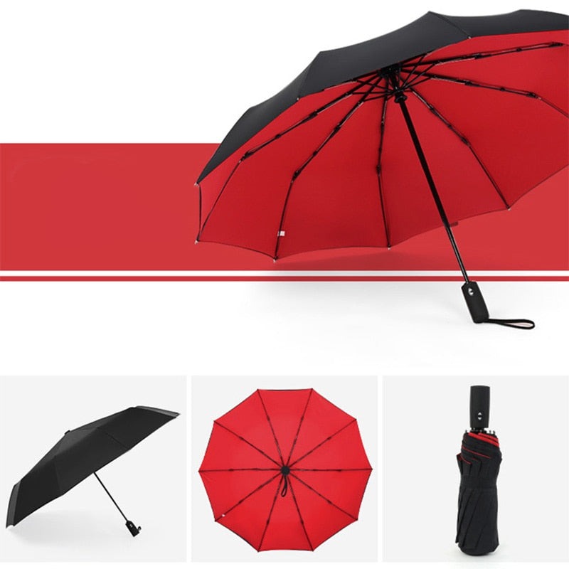 Parapluie XXL double couche et coupe-vent