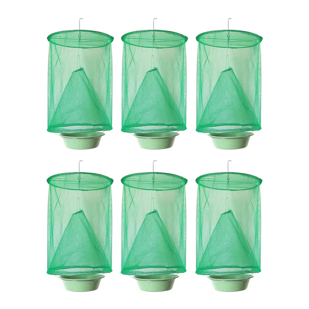 Lot de 4 pièges à mouches écologiques réutilisables
