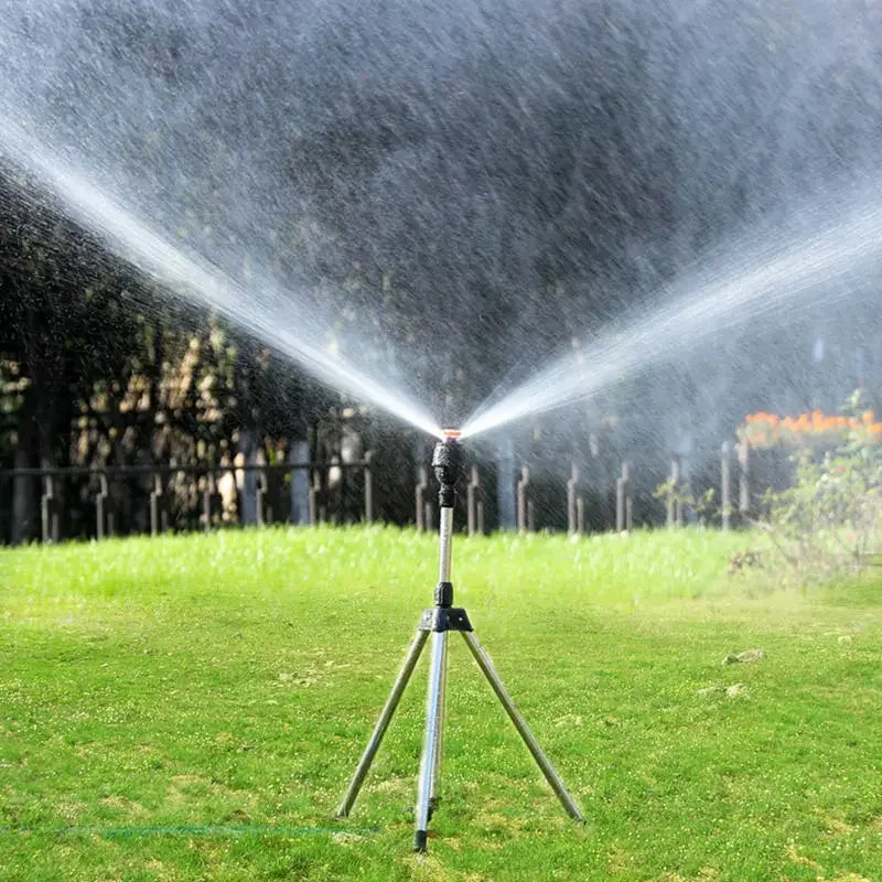 Arroseur Jardin 360° avec Trépied Inox