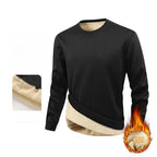 Sweat Homme Doublé Polaire – Col Rond, Manches Longues, Épais & Chaud