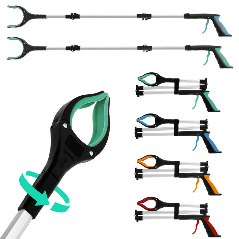 Pince Ramasse-Objets Pliable – Mâchoires Antidérapantes