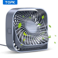 Mini Ventilateur Bureau Portable – Tête Pivotante 360°