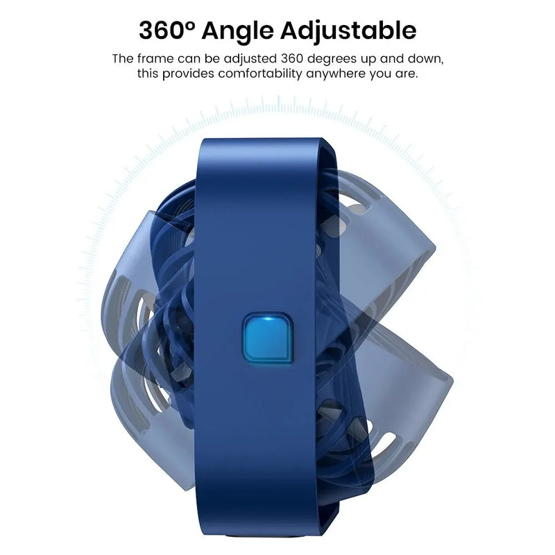 Mini Ventilateur Bureau Portable – Tête Pivotante 360°