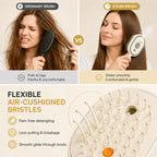 Brosse à Cheveux Électrique Vapeur – Brume Ionique, Réservoir d’Huile & Autonettoyante