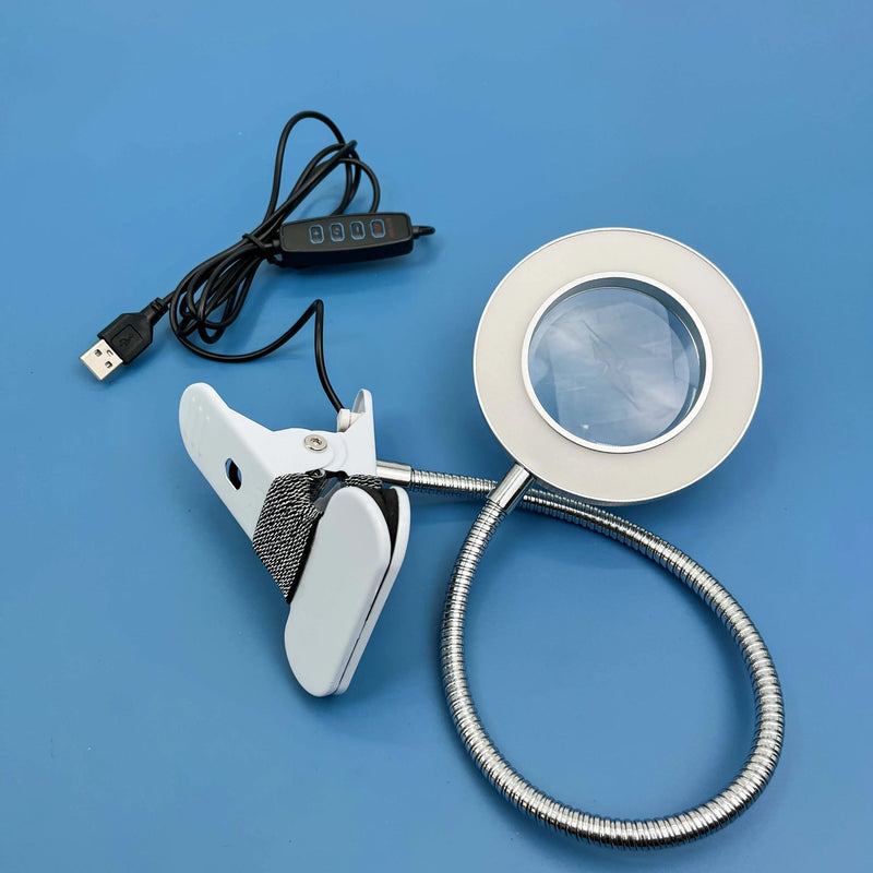 Loupe à Clip LED Grossissante 10X – Bras Flexible