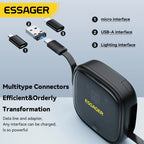 Câble Charge Rapide 60W USB-C, Lightning & Micro avec Boîtier Rangement Voyage