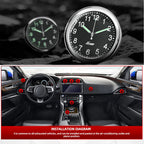 3x Mini Horloge Autoadhésive Lumineuse Quartz – Pratique & Discrète