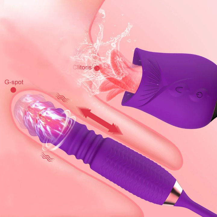 ROSE VIBRATOR - Sextoys 3 en 1