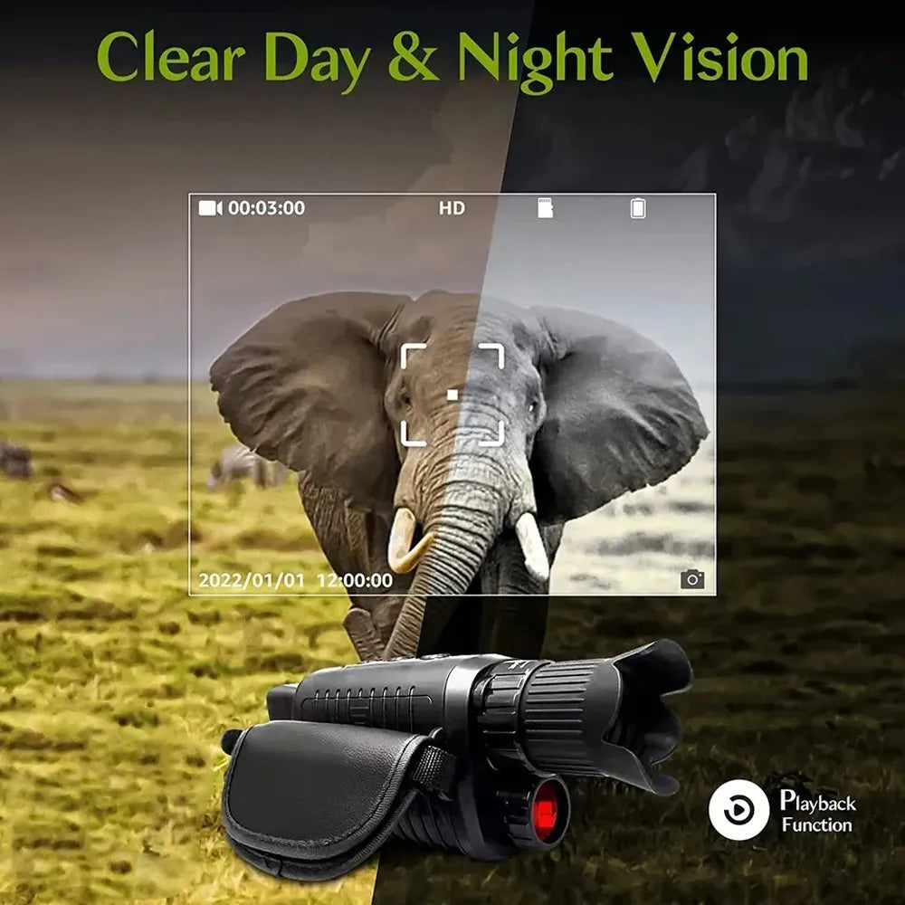 Caméra de chasse monoculaire 4K infrarouge vision nocturne