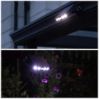 Lampe puissante solaire rotative
