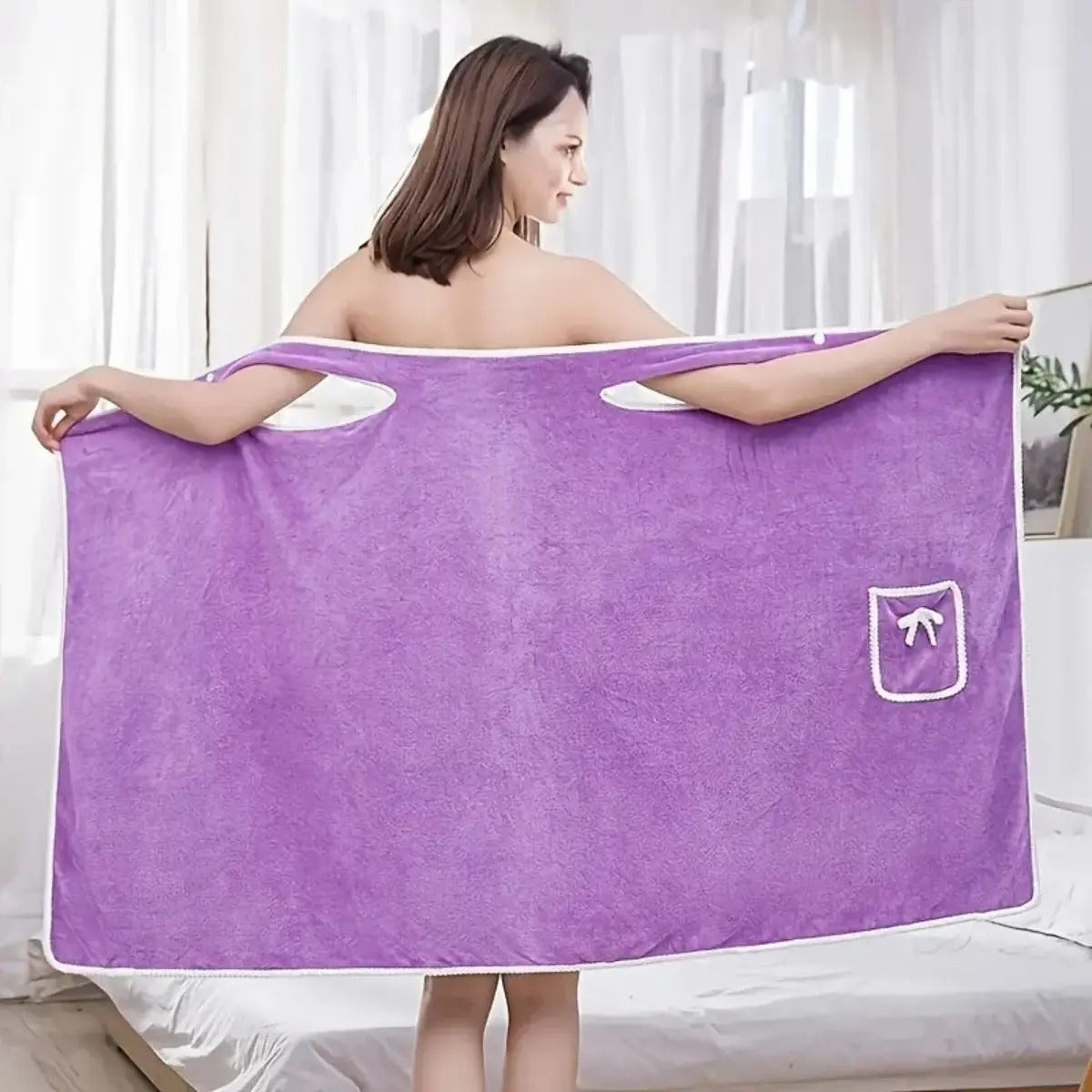 Snap Bath Towel Robe - ULTRA absorbent