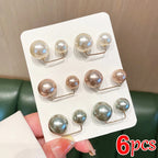 Lot de 3 Broches en perle pour décolleté