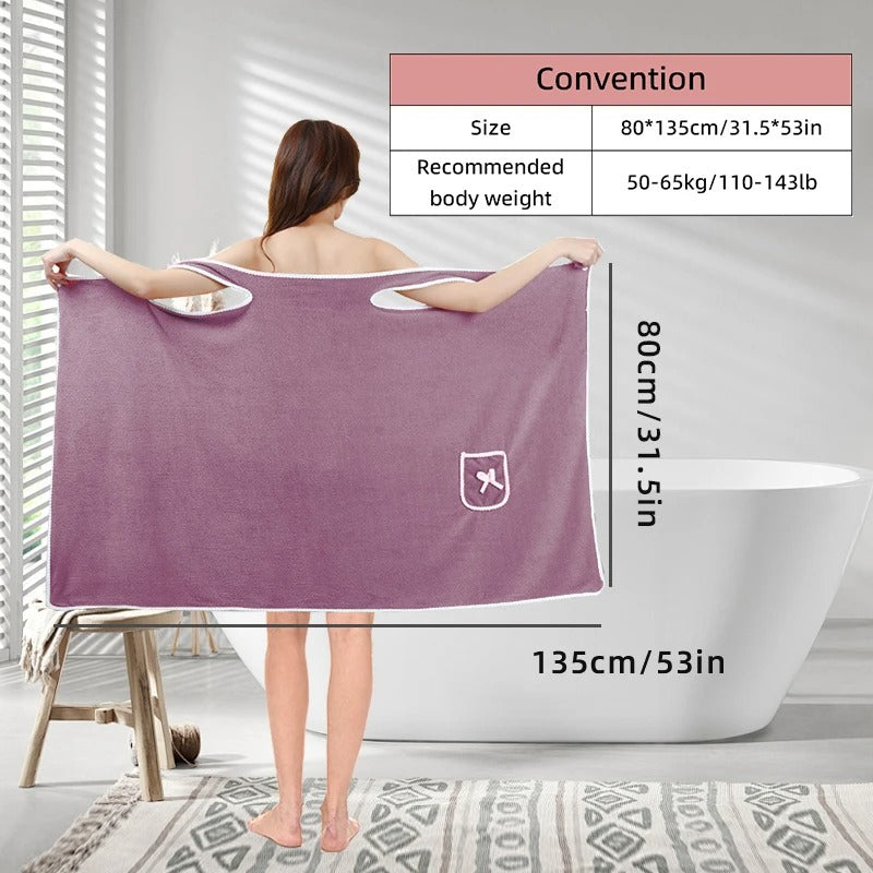 Snap Bath Towel Robe - ULTRA absorbent